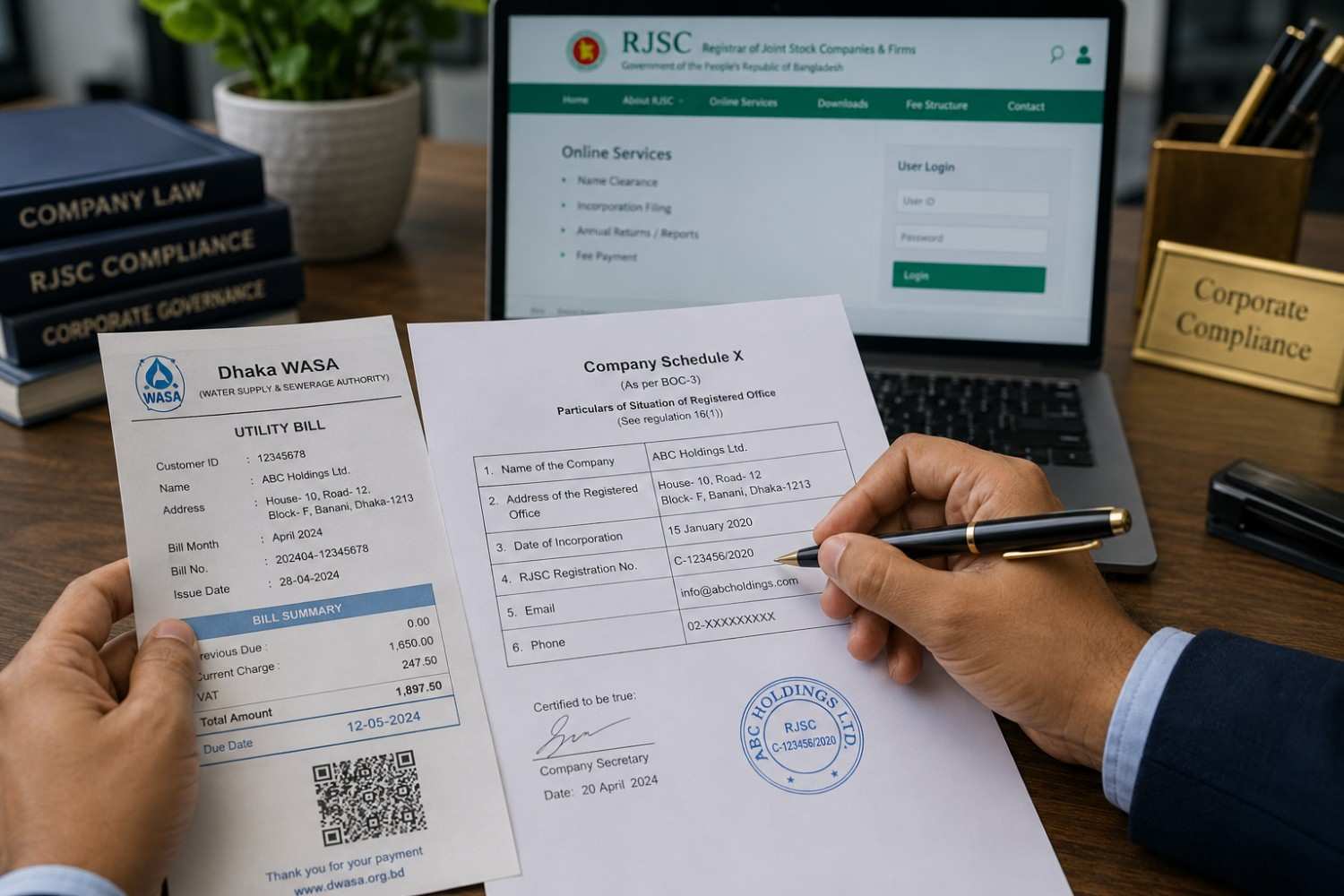 RJSC Company Share Transfer in Bangladesh documentation requirements